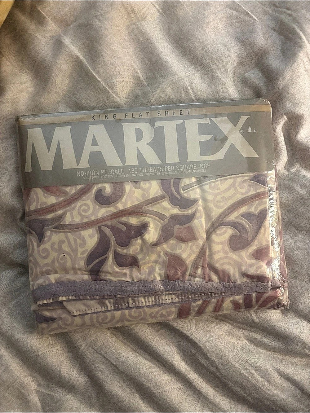 RARE / DEADSTOCK] Vintage Martex Flat Bed Sheet – Brand New in Original Packa